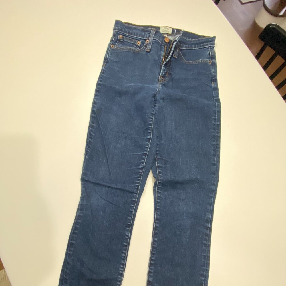 J. Crew High Rise Toothpick jeans 26T